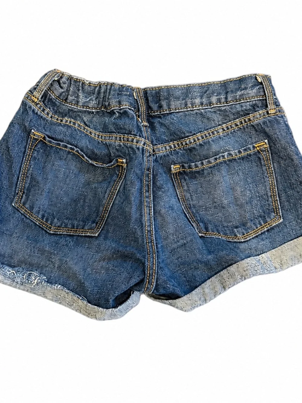 Old Navy Girls 14 Distressed Cuffed Denim Jean Shorts